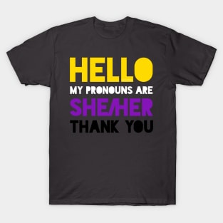 My pronouns are she/her T-Shirt